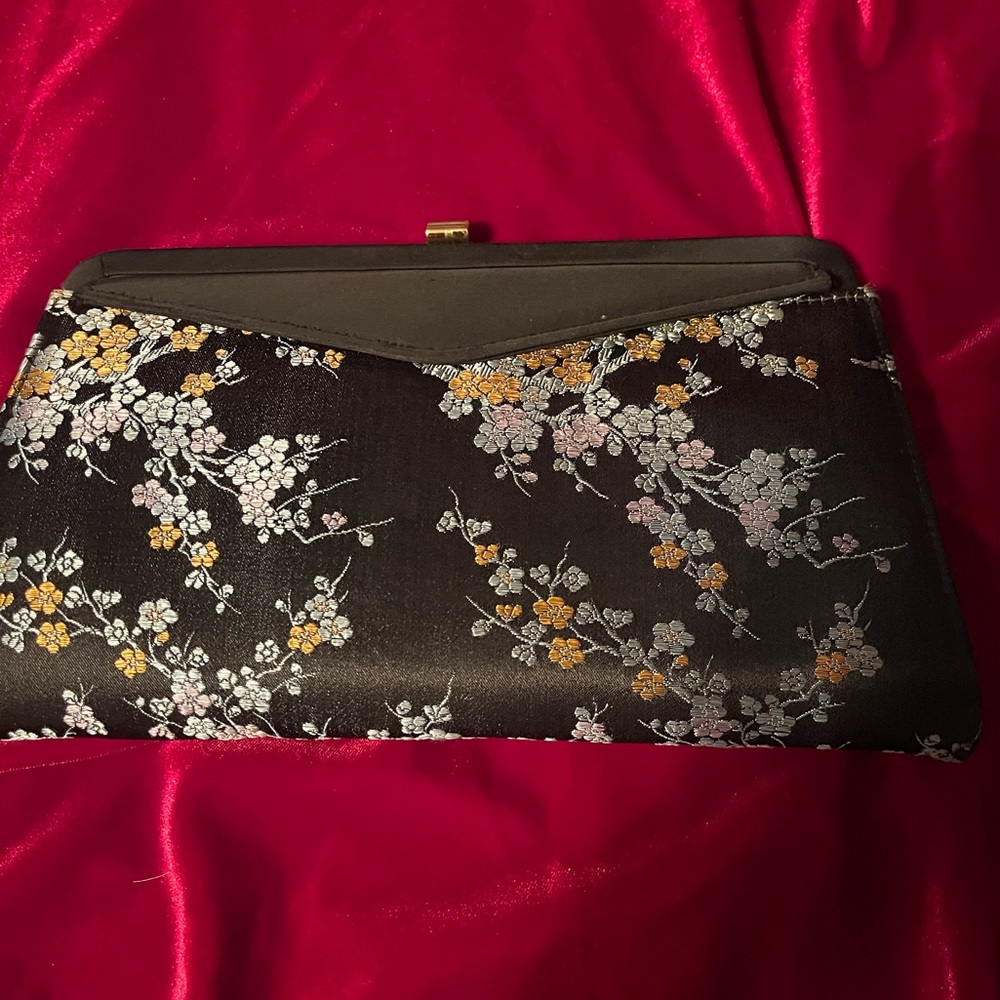 Vintage Sateen clutch